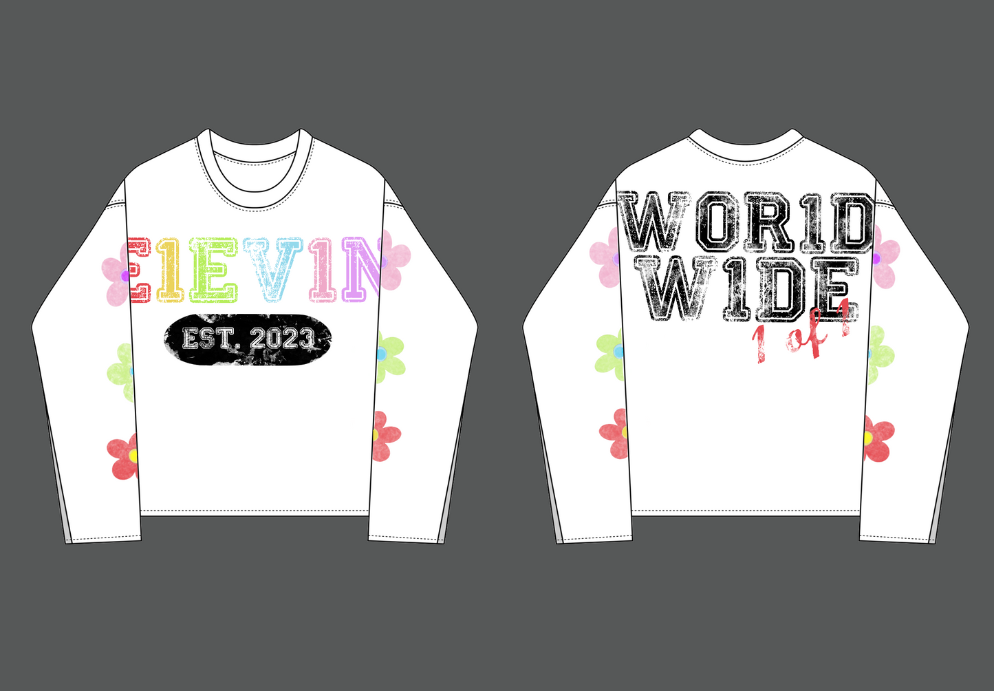 WOR1DW1DE FLOWER LONG-SLEEVE