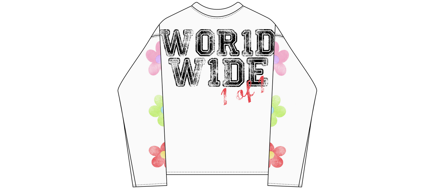 WOR1DW1DE FLOWER LONG-SLEEVE